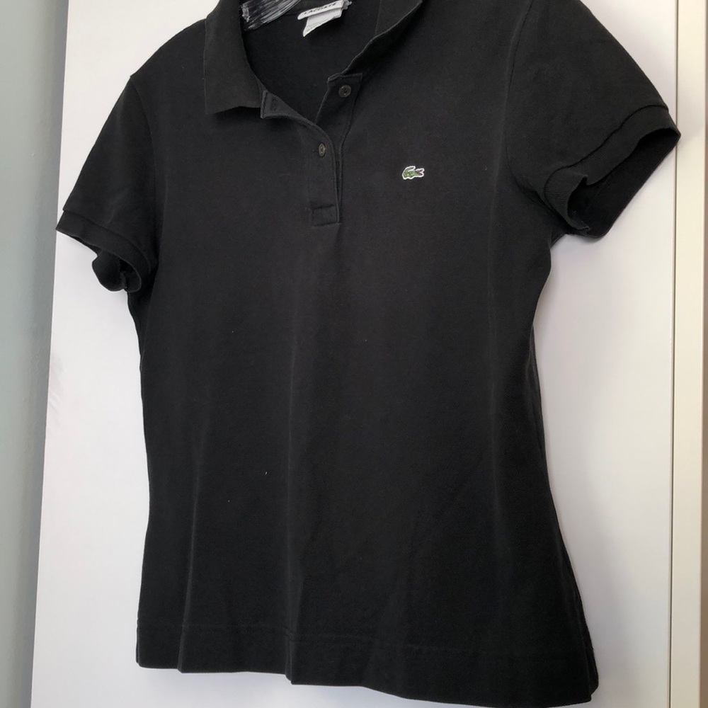 Black Lacoste polo